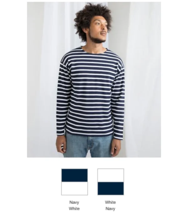 Mantis M136 One by Mantis Long Sleeve Bretan Stripe T-Shirt